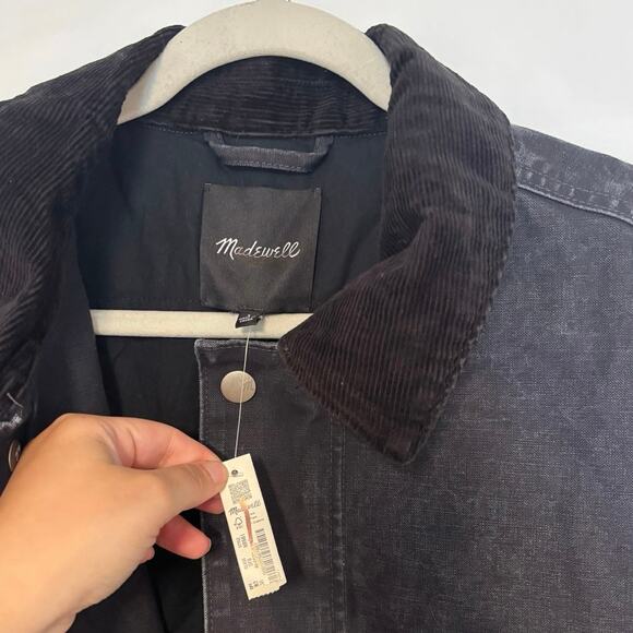 NWT Madewell Insulated Workwear Jacket In Night Vision Size Large - Picture 6 of 10